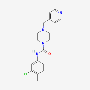 N-(3-chloro-4-methylphenyl)-4-(4-pyridinylmethyl)-1-piperazinecarboxamide