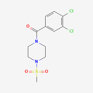 molecular formula C12H14Cl2N2O3S B4541961 1-(3,4-dichlorobenzoyl)-4-(methylsulfonyl)piperazine 