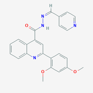 2-(2,4-dimethoxyphenyl)-N'-(4-pyridinylmethylene)-4-quinolinecarbohydrazide