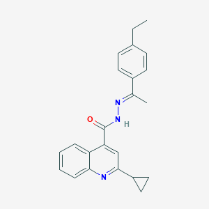 2-cyclopropyl-N'-[1-(4-ethylphenyl)ethylidene]-4-quinolinecarbohydrazide