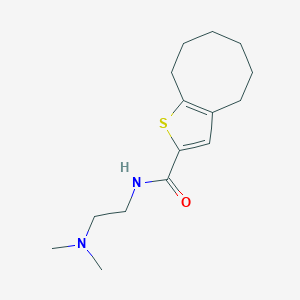 molecular formula C15H24N2OS B4542005 N-[2-(dimethylamino)ethyl]-4,5,6,7,8,9-hexahydrocycloocta[b]thiophene-2-carboxamide 