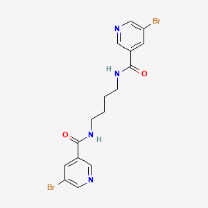 molecular formula C16H16Br2N4O2 B4542080 N,N'-1,4-butanediylbis(5-bromonicotinamide) CAS No. 325970-27-2