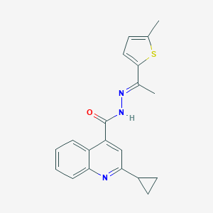 2-cyclopropyl-N'-[1-(5-methyl-2-thienyl)ethylidene]-4-quinolinecarbohydrazide