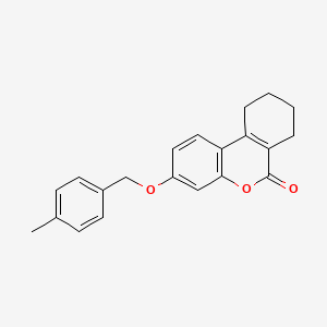 molecular formula C21H20O3 B4542104 3-[(4-methylbenzyl)oxy]-7,8,9,10-tetrahydro-6H-benzo[c]chromen-6-one CAS No. 5745-17-5