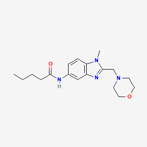 N-[1-methyl-2-(4-morpholinylmethyl)-1H-benzimidazol-5-yl]pentanamide