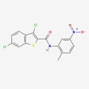 3,6-dichloro-N-(2-methyl-5-nitrophenyl)-1-benzothiophene-2-carboxamide