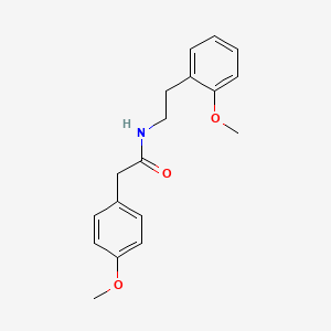molecular formula C18H21NO3 B4542166 2-(4-methoxyphenyl)-N-[2-(2-methoxyphenyl)ethyl]acetamide 