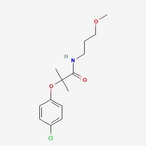 molecular formula C14H20ClNO3 B4542170 2-(4-chlorophenoxy)-N-(3-methoxypropyl)-2-methylpropanamide 