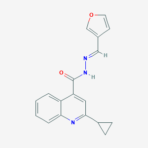 2-cyclopropyl-N'-(3-furylmethylene)quinoline-4-carbohydrazide