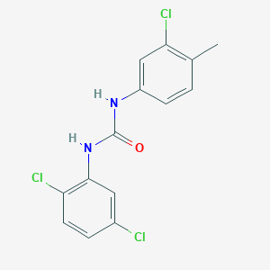 molecular formula C14H11Cl3N2O B4542190 N-(3-chloro-4-methylphenyl)-N'-(2,5-dichlorophenyl)urea 