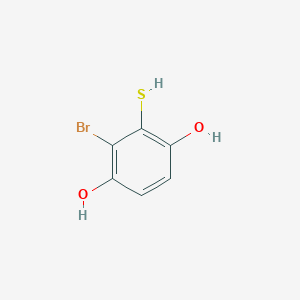 molecular formula C6H5BrO2S B045422 6-Bromo-2,5-dihydroxythiophenol CAS No. 116333-48-3