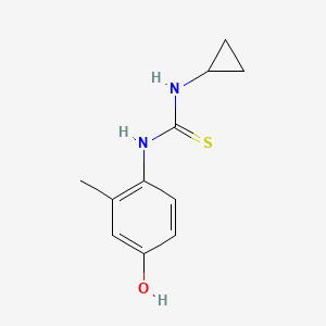 molecular formula C11H14N2OS B4542221 N-cyclopropyl-N'-(4-hydroxy-2-methylphenyl)thiourea 