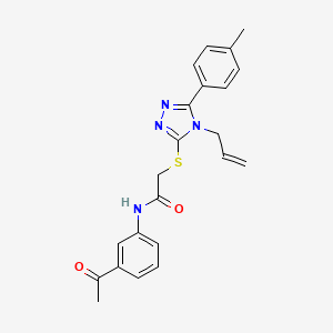 N-(3-acetylphenyl)-2-{[4-allyl-5-(4-methylphenyl)-4H-1,2,4-triazol-3-yl]thio}acetamide