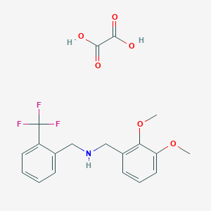 molecular formula C19H20F3NO6 B4542243 (2,3-dimethoxybenzyl)[2-(trifluoromethyl)benzyl]amine oxalate 