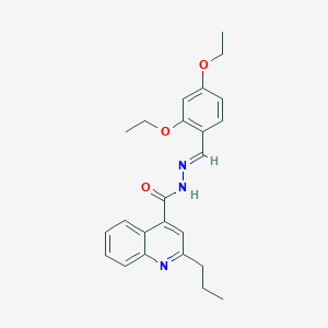 molecular formula C24H27N3O3 B454225 N'-(2,4-diethoxybenzylidene)-2-propyl-4-quinolinecarbohydrazide 