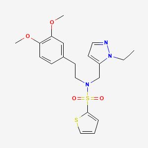 molecular formula C20H25N3O4S2 B4542254 N-[2-(3,4-dimethoxyphenyl)ethyl]-N-[(1-ethyl-1H-pyrazol-5-yl)methyl]-2-thiophenesulfonamide 