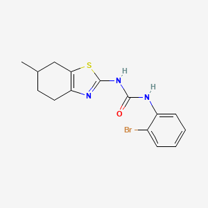 molecular formula C15H16BrN3OS B4542257 N-(2-bromophenyl)-N'-(6-methyl-4,5,6,7-tetrahydro-1,3-benzothiazol-2-yl)urea 