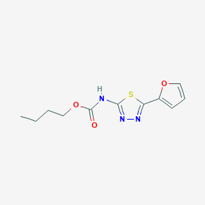 molecular formula C11H13N3O3S B4542266 butyl [5-(2-furyl)-1,3,4-thiadiazol-2-yl]carbamate 