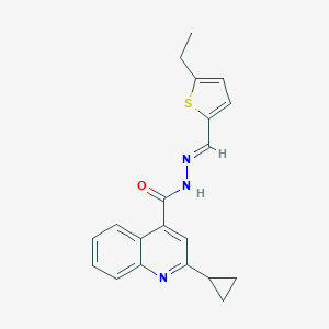 2-cyclopropyl-N'-[(5-ethyl-2-thienyl)methylene]-4-quinolinecarbohydrazide