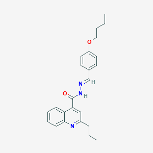 N'-(4-butoxybenzylidene)-2-propyl-4-quinolinecarbohydrazide