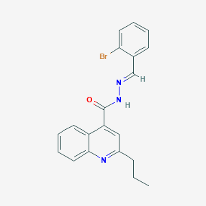 N'-(2-bromobenzylidene)-2-propyl-4-quinolinecarbohydrazide