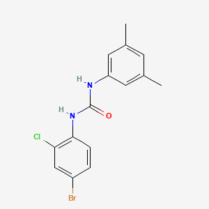 molecular formula C15H14BrClN2O B4542328 N-(4-bromo-2-chlorophenyl)-N'-(3,5-dimethylphenyl)urea 