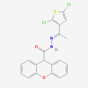 molecular formula C20H14Cl2N2O2S B454235 N'-[1-(2,5-dichloro-3-thienyl)ethylidene]-9H-xanthene-9-carbohydrazide 