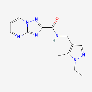 N-[(1-ethyl-5-methyl-1H-pyrazol-4-yl)methyl][1,2,4]triazolo[1,5-a]pyrimidine-2-carboxamide