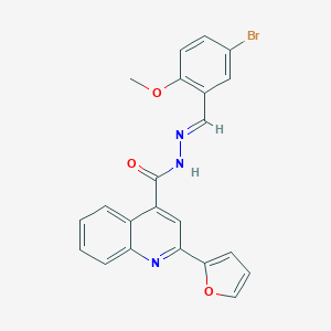 N'-(5-bromo-2-methoxybenzylidene)-2-(2-furyl)-4-quinolinecarbohydrazide