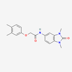 molecular formula C19H21N3O3 B4542434 N-(1,3-dimethyl-2-oxo-2,3-dihydro-1H-benzimidazol-5-yl)-2-(3,4-dimethylphenoxy)acetamide 