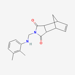 molecular formula C18H20N2O2 B4542438 4-{[(2,3-dimethylphenyl)amino]methyl}-4-azatricyclo[5.2.1.0~2,6~]dec-8-ene-3,5-dione 