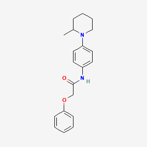 N-[4-(2-methyl-1-piperidinyl)phenyl]-2-phenoxyacetamide