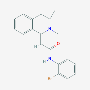 molecular formula C20H21BrN2O B4542483 N-(2-bromophenyl)-2-(2,3,3-trimethyl-3,4-dihydro-1(2H)-isoquinolinylidene)acetamide 