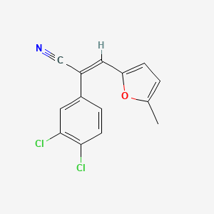molecular formula C14H9Cl2NO B4542489 2-(3,4-dichlorophenyl)-3-(5-methyl-2-furyl)acrylonitrile 