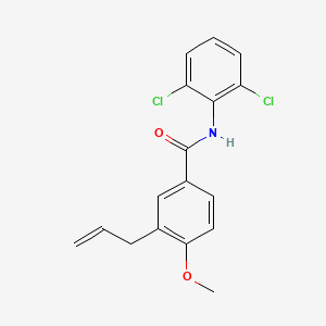 molecular formula C17H15Cl2NO2 B4542496 3-allyl-N-(2,6-dichlorophenyl)-4-methoxybenzamide 