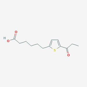molecular formula C13H18O3S B4542555 6-(5-propionyl-2-thienyl)hexanoic acid 