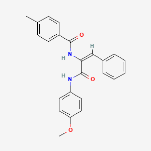 N-(1-{[(4-methoxyphenyl)amino]carbonyl}-2-phenylvinyl)-4-methylbenzamide