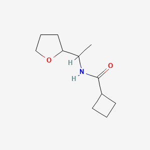 molecular formula C11H19NO2 B4542596 N-[1-(tetrahydrofuran-2-yl)ethyl]cyclobutanecarboxamide 