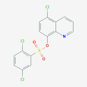 molecular formula C15H8Cl3NO3S B4542597 5-chloro-8-quinolinyl 2,5-dichlorobenzenesulfonate 