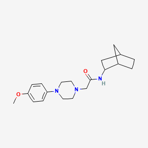 molecular formula C20H29N3O2 B4542606 N-bicyclo[2.2.1]hept-2-yl-2-[4-(4-methoxyphenyl)-1-piperazinyl]acetamide 