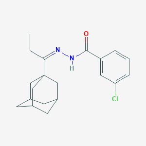 N'-[1-(1-adamantyl)propylidene]-3-chlorobenzohydrazide