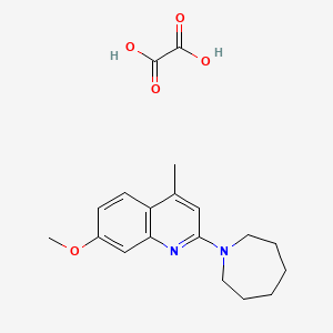 molecular formula C19H24N2O5 B4542660 2-(1-azepanyl)-7-methoxy-4-methylquinoline oxalate 