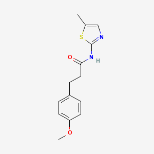 3-(4-methoxyphenyl)-N-(5-methyl-1,3-thiazol-2-yl)propanamide