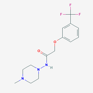 N-(4-methyl-1-piperazinyl)-2-[3-(trifluoromethyl)phenoxy]acetamide