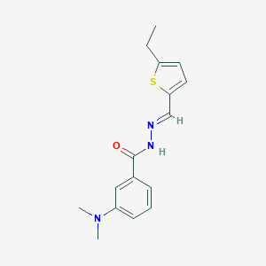 3-(dimethylamino)-N'-[(5-ethyl-2-thienyl)methylene]benzohydrazide