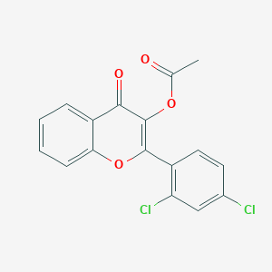 molecular formula C17H10Cl2O4 B4542722 2-(2,4-dichlorophenyl)-4-oxo-4H-chromen-3-yl acetate 
