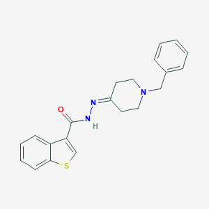 molecular formula C21H21N3OS B454273 N'-(1-benzyl-4-piperidinylidene)-1-benzothiophene-3-carbohydrazide 