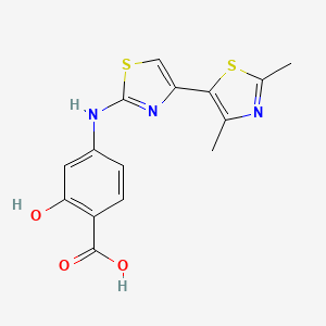 4-[(2',4'-dimethyl-4,5'-bi-1,3-thiazol-2-yl)amino]-2-hydroxybenzoic acid
