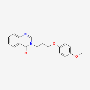 molecular formula C18H18N2O3 B4542768 3-[3-(4-methoxyphenoxy)propyl]-4(3H)-quinazolinone 