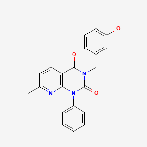 molecular formula C23H21N3O3 B4542790 3-(3-methoxybenzyl)-5,7-dimethyl-1-phenylpyrido[2,3-d]pyrimidine-2,4(1H,3H)-dione 